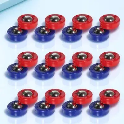 24Pcs 셔플보드 퍽 세트 미니 컬링 스타일 테이블탑 게임용 고내구성 플라스틱 스틸 롤러 가족 친화적