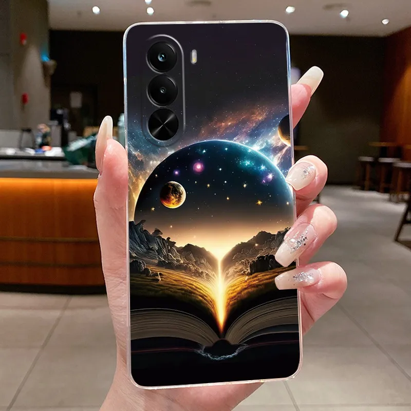 Cute Cool Dragon Transparent Soft Silicone Back Cover Case