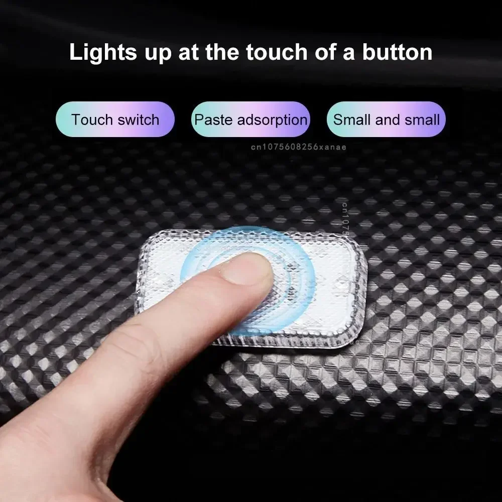 Portable LED Car Touch Light with USB Charging for Interior Roof Reading
