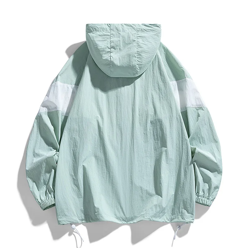 Summer Ultra-Light Skin Coats Men Multi-Pockets Sun Protection UV Proof Jackets 4XL Plus Size Hooded Windbreaker Men Clothing, view 4