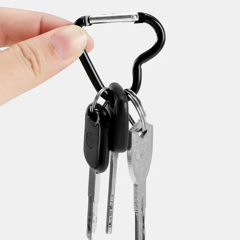 A52E Heart Designs Karabiner-Schlüsselanhänger, 10 Stück, für den vielseitigen Einsatz auf Reisen und bei Outdoor-Aktivitäten – Detail 10