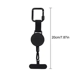 Retractable Anti - Theft Smartphone Safety Lanyard with Belt Clip (Black)