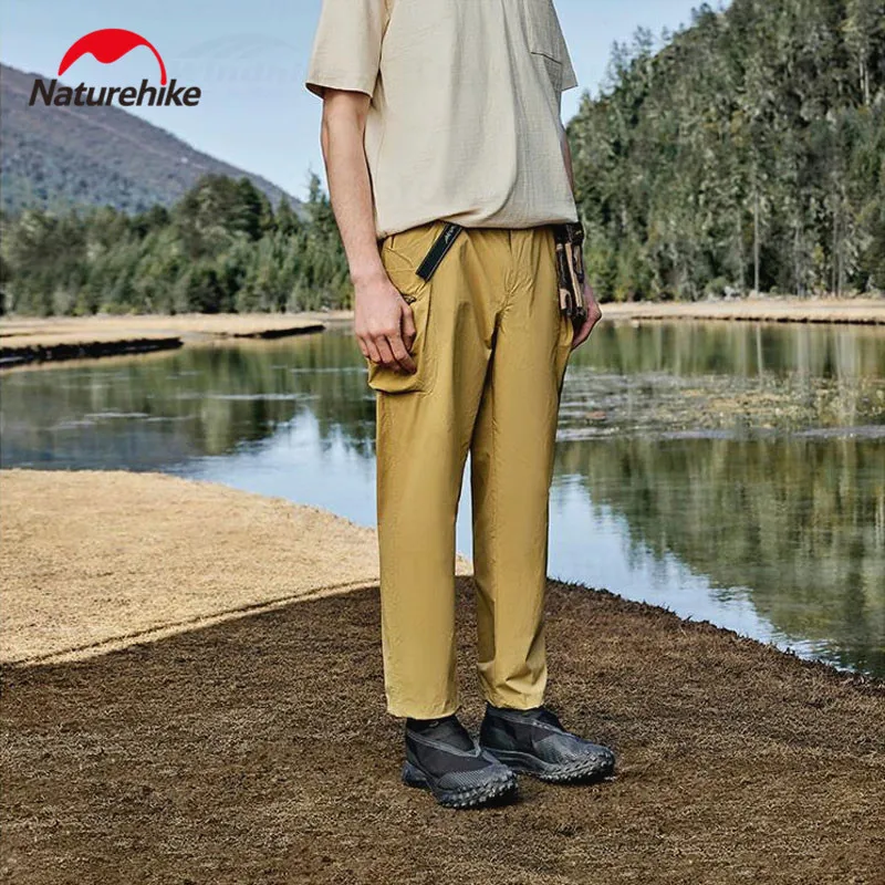 Naturehike Camping Pants Outdoor Multi-Pocket Functional Trousers Men Fashion Waterproof Sunscreen UPF50+ Casual Overalls 4 Size