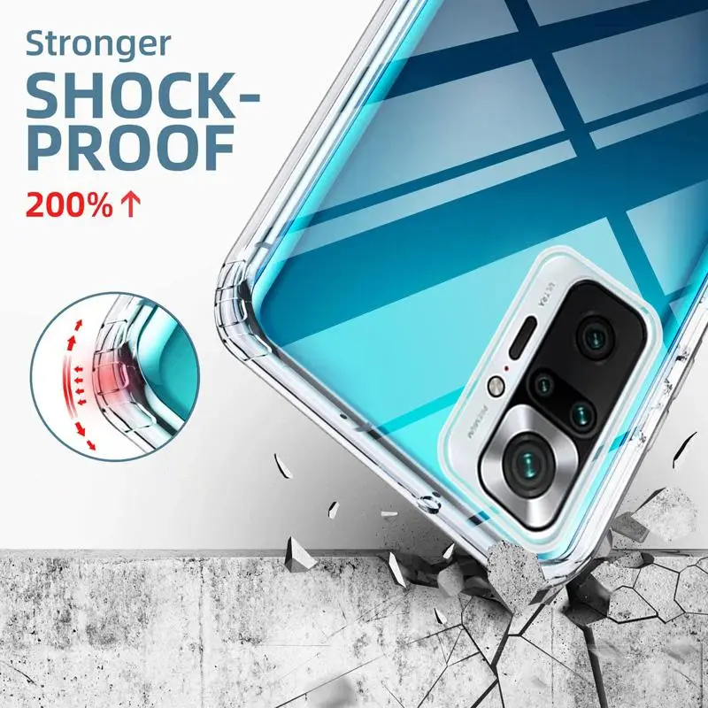 360° Full Body Shockproof Clear Protective Phone Case Cover