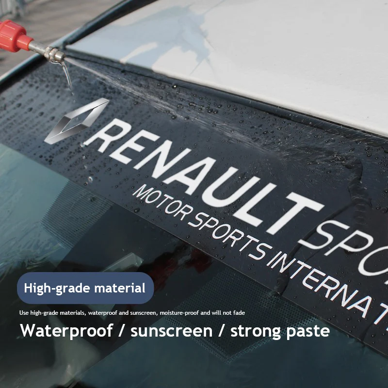 Renault Window Graphics Car Sunshade Stickers Auto Front Rear Windshield Decals For Renault ...
