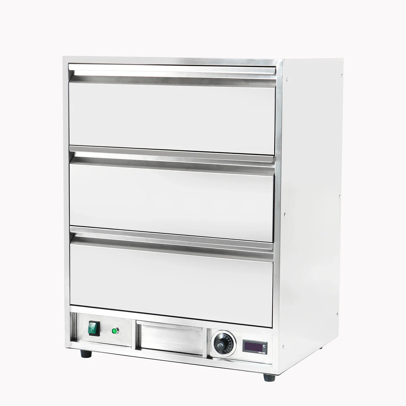 Commercial Kitchen Equipment Stainless Steel Freestanding Electric Food Drawer Warmer