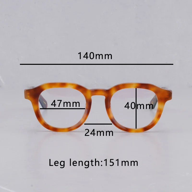 Johnny Depp Lemtosh DAHVEN Eyewear Acetate Vintage Oval Eyeglasses Men Women Retro Driving Glasses Men Myopia Glasses Women