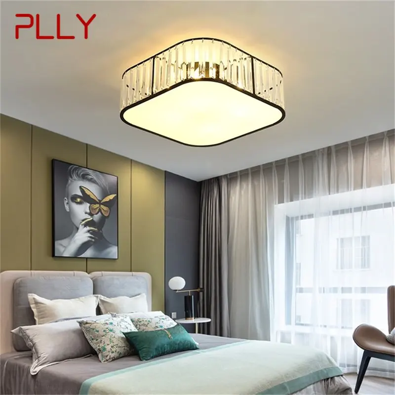 

PLLY Modern Ceiling Light Square Luxury Gold LED Lamp Fixtures Home For Dining Room Decoration
