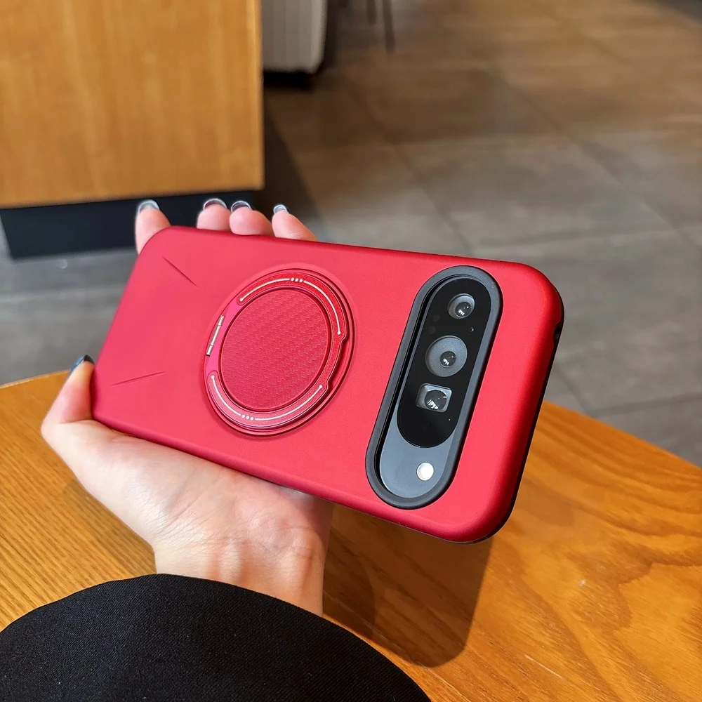 Luxury 360° Magnetic Metal Phone Case with Shockproof Stand Holder