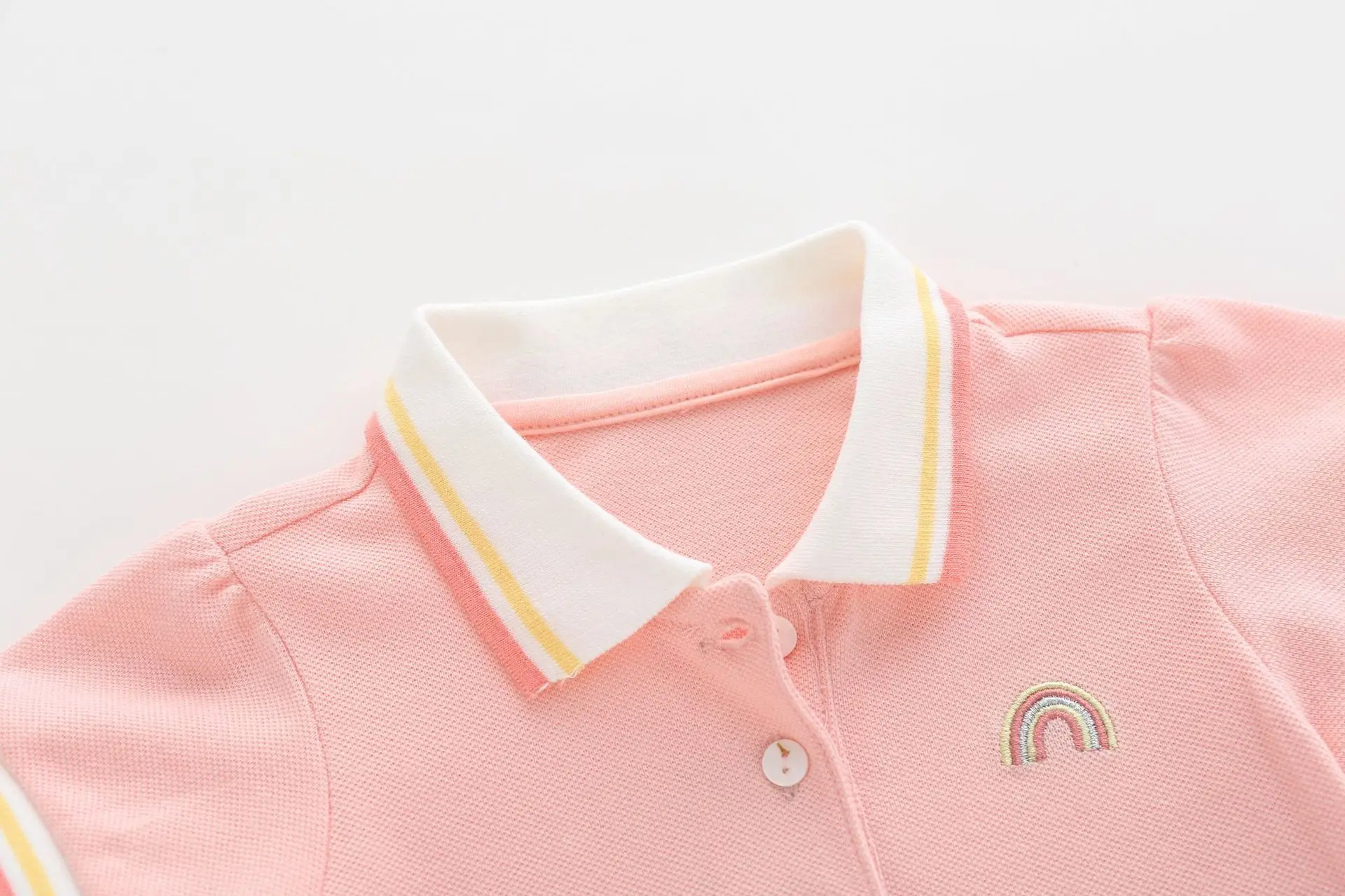 Infant Toddler Baby Girls Polo Dress Summer Cotton Kids Casual Clothes 1-3 year