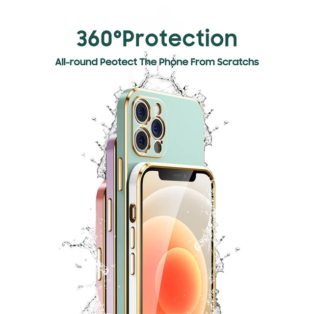 Funda de teléfono de silicona chapada cuadrada de lujo para Samsung Galaxy S10 Plus, cubierta suave ultrafina de protección de 360 grados - Image 4