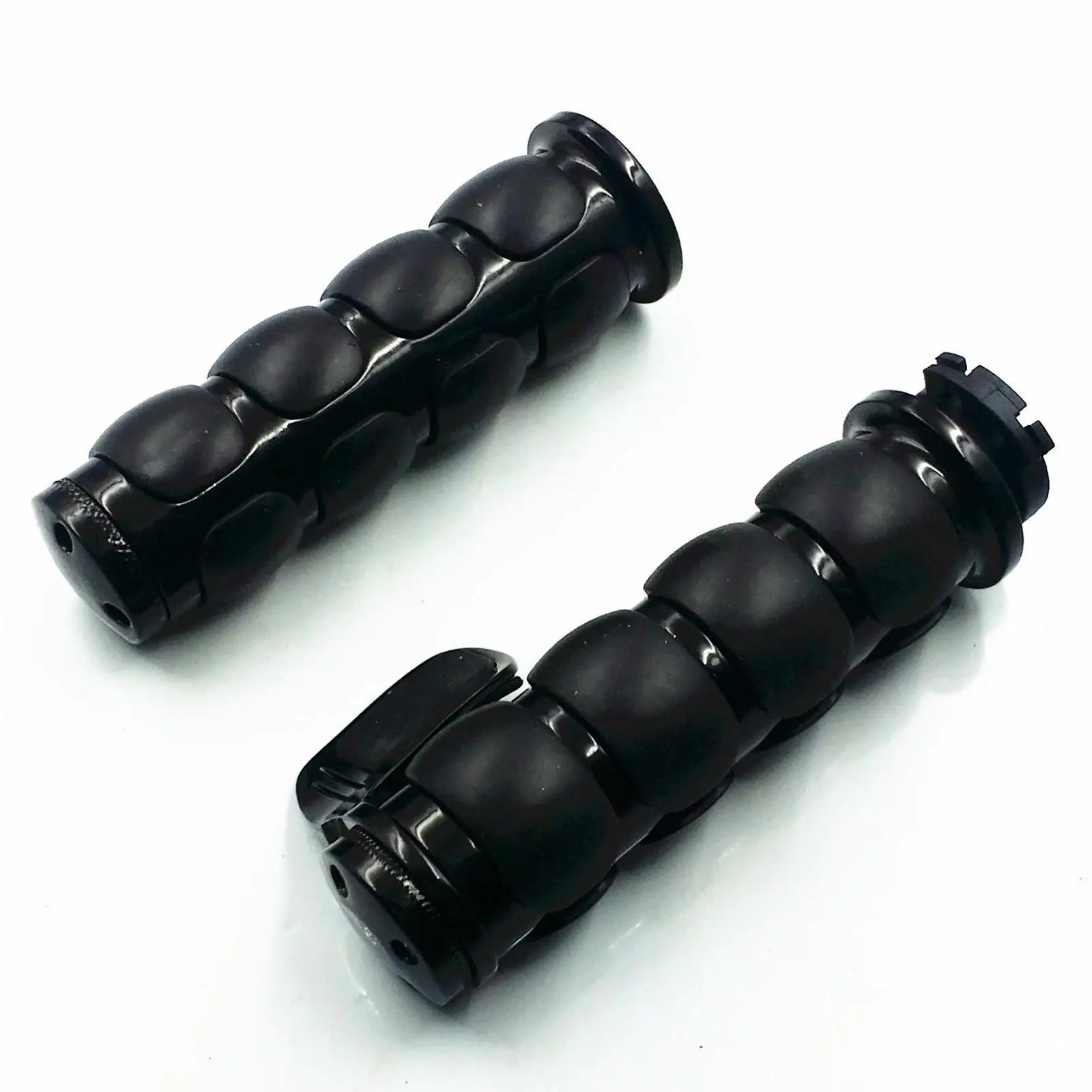 

1" Handlebar Hand Grips Throttle Boss For Suzuki Honda Vintage Kawasaki Harley