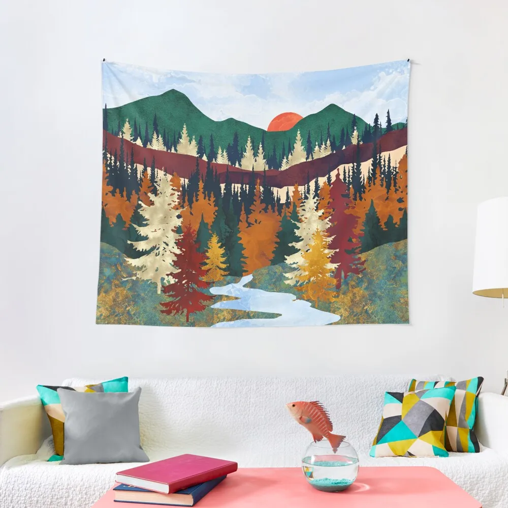 

Valley Stream Tapestry Carpet On The Wall Wall Decor Hanging Aesthetic Room Decorations Funny Tapestry