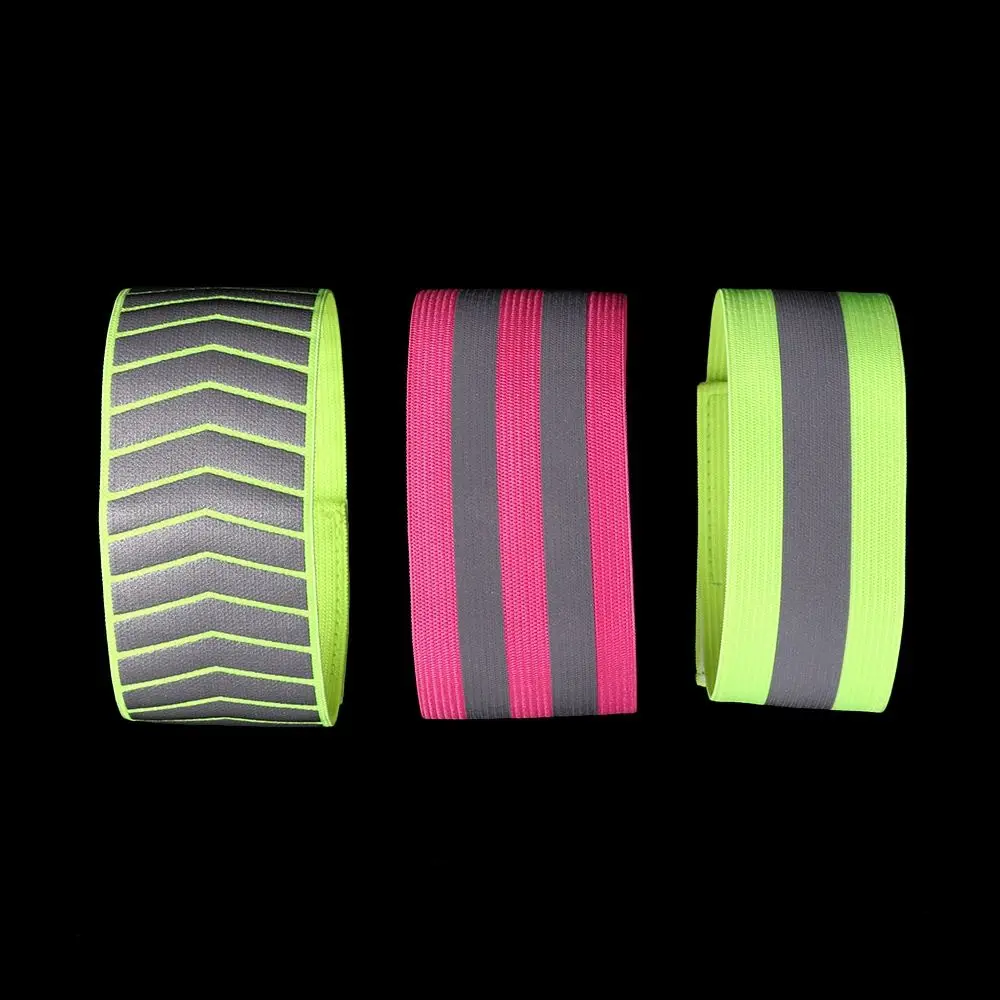1pc Running Reflective Strips Outdoor Wristband Armband Bicycle