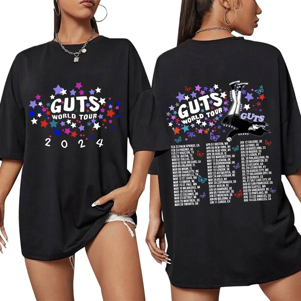 2025 Olivia Maschio Femmina Rodrigo Cantante Vestiti di cotone Moda Manica corta O Collo Tees Uomo unico Abbigliamento Camicie T-shirt grafica 4