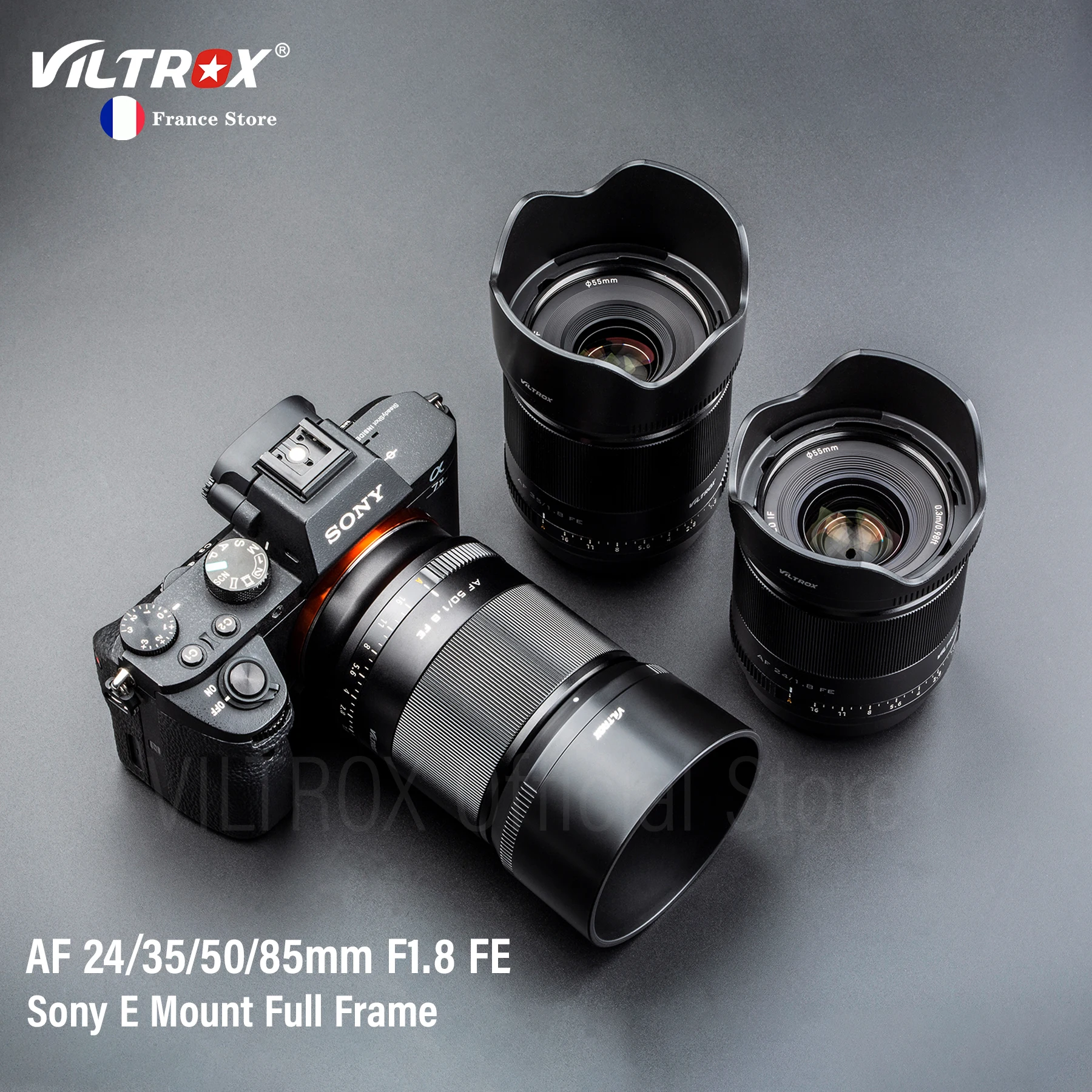 Viltrox 24Mm 35Mm 50Mm 85Mm F1.8 Sony E Obiettivo Della Fotocamera Messa A Fuoco Automatica Full Frame Prime Portrait Per Sony A7Iv A7R V Zv-E10 A9 A6