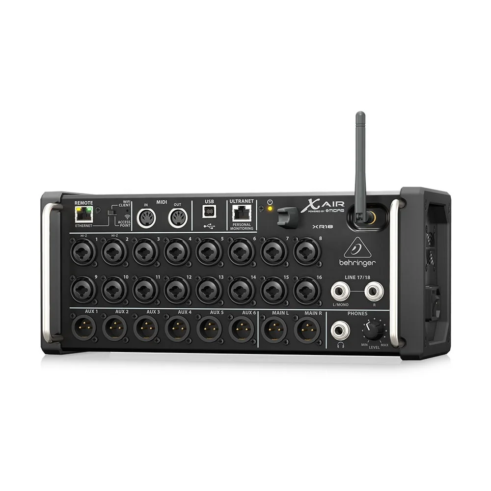 

Behringer X AIR XR18 стойка цифровой миксер Pa System 18-канальный интегрированный Wi-Fi роутер миксер