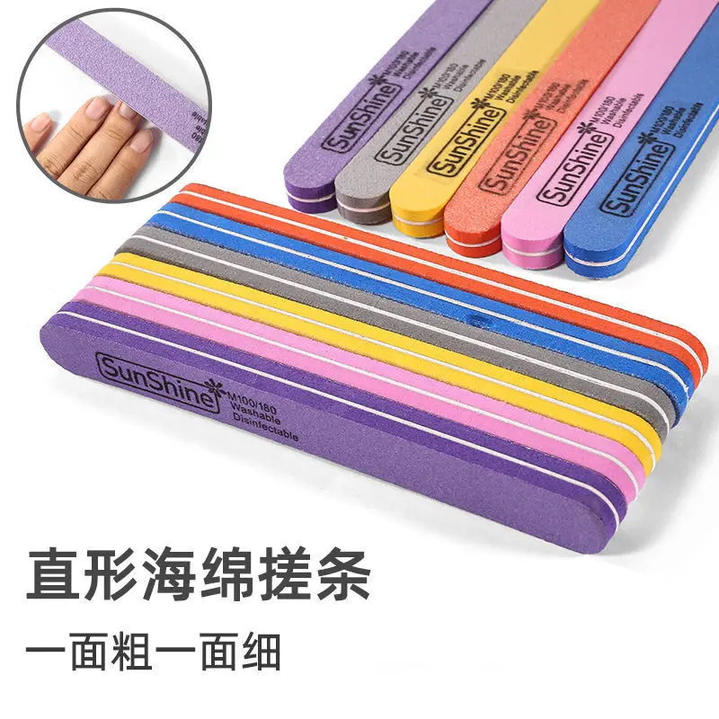 

Good Quality 100/180 grits square Sponge Nail File manicre tool nail sanding file 20 Pcs/Lot