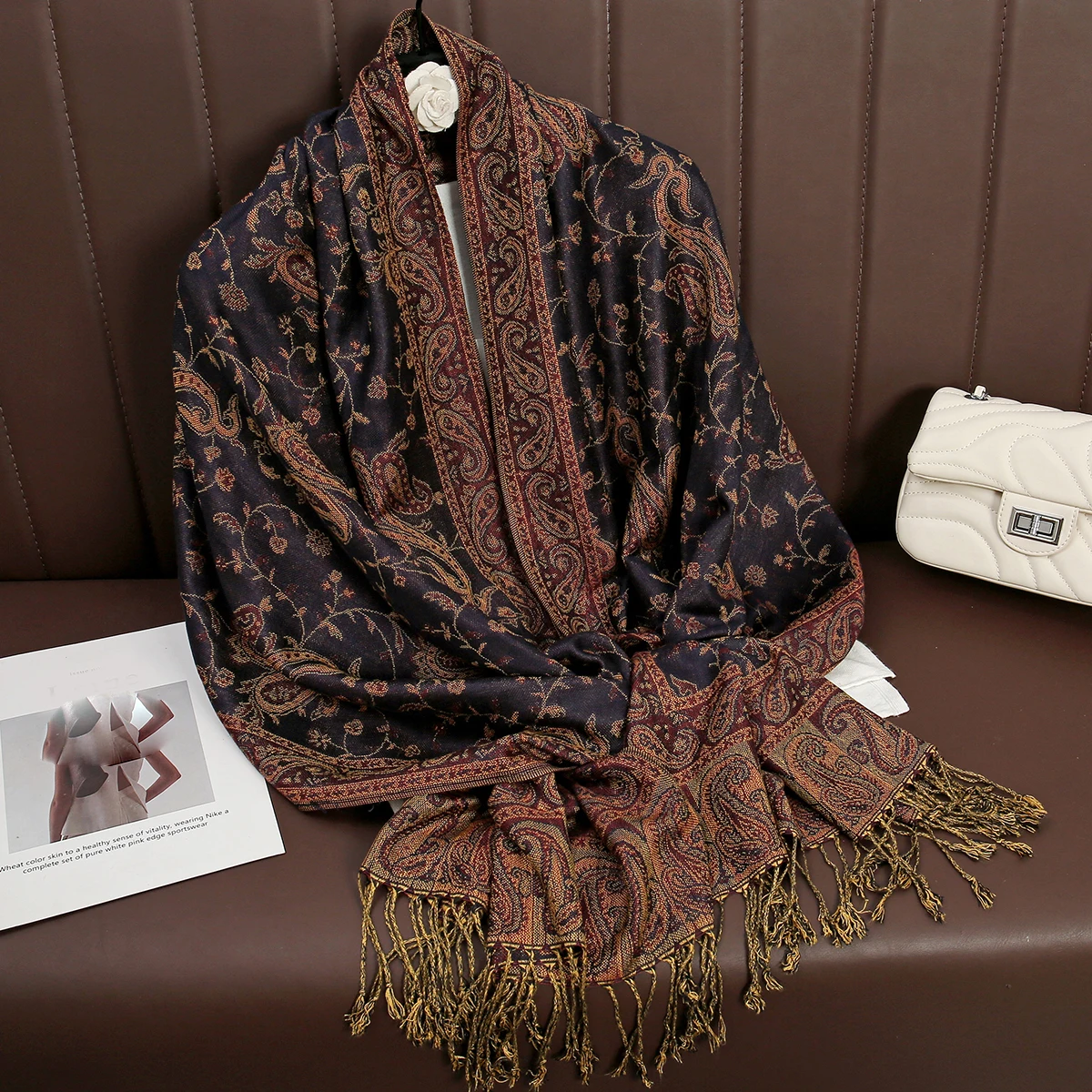 Autumn Cashmere Pashmina Shawl Lady Wrap Warm Winter Scarves Design Print Female Foulard Cotton Stoles Scarf printed scarf cashmere scarf knitted scarf