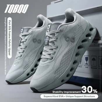 Men's Lightweight Running Shoes Anti-Slip Cushioning Breathable Mesh Sneakers for Jogging Gym Training Fitness Sport Walking 1