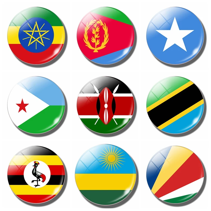 Republic of Seychelles National Flag 30 MM Fridge Magnet Ethiopia Eritrea Somalia Djibouti Kenya Tanzania Uganda Rwanda Burundi Magnetic Fridge Magnets