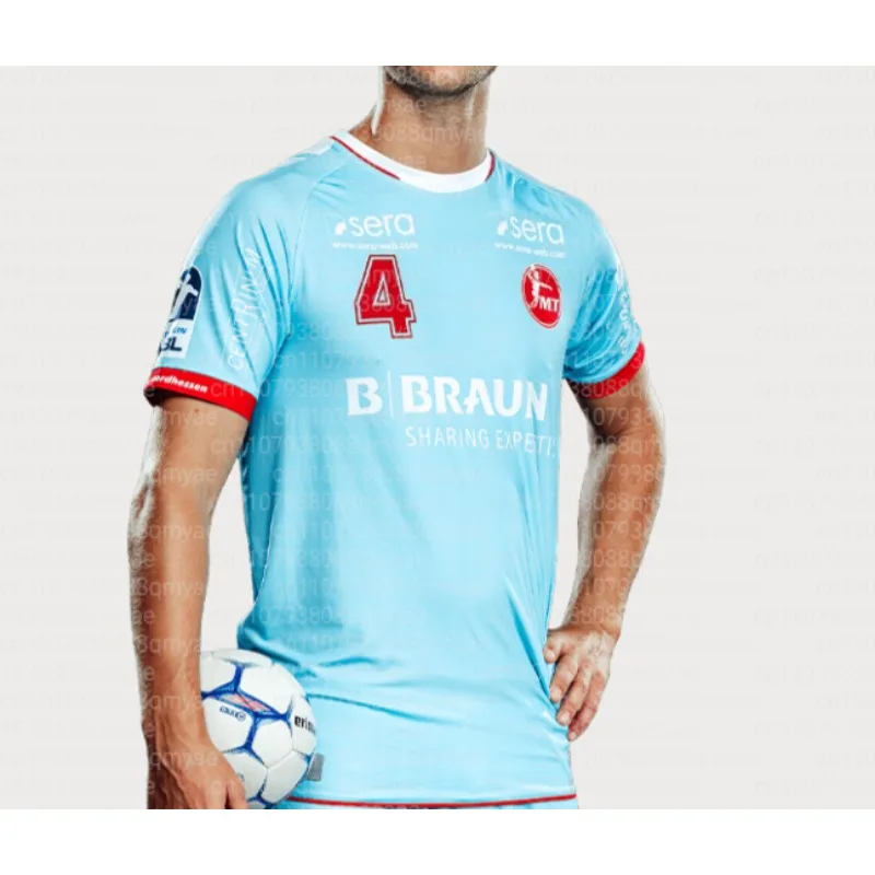 Melsungen Handball 2025-26 HBL Neu eingetroffenes deutsches Handballtrikot 3D-gedrucktes T-Shirt Heim Auswärts Kinder Familien-Stil Europäischer Spitzenklasse – Detail 7