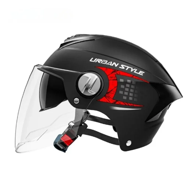 3CCertifiedMotorcycleHelmetElectricBicycleHelmetUnisexSummerSunscreenDualLensesHigh