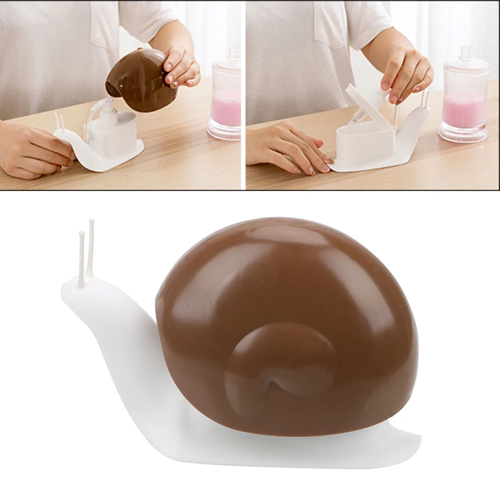 

Liquid Soap Dispenser Snail Shape Shower Gel Container Bottle Pressing Hand Sanitizer Detergent Dispenser for Kitchen Bathroom
