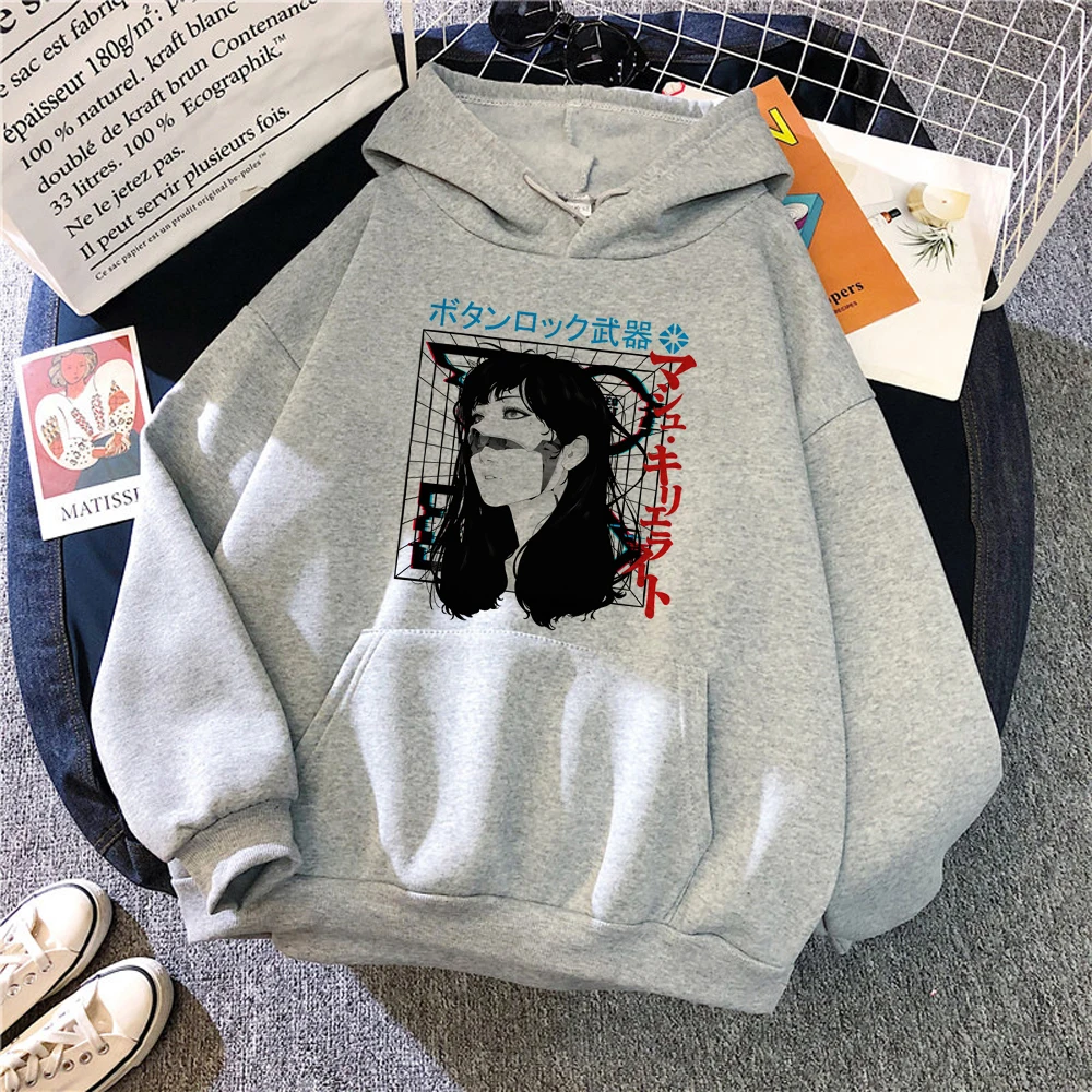 

Techno hoodies women streetwear graphic vintage Hood female anime Pullover