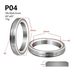 High - Precision Bicycle Headset Bearings - Enhanced Performance for MTB and Road Bikes (P04)