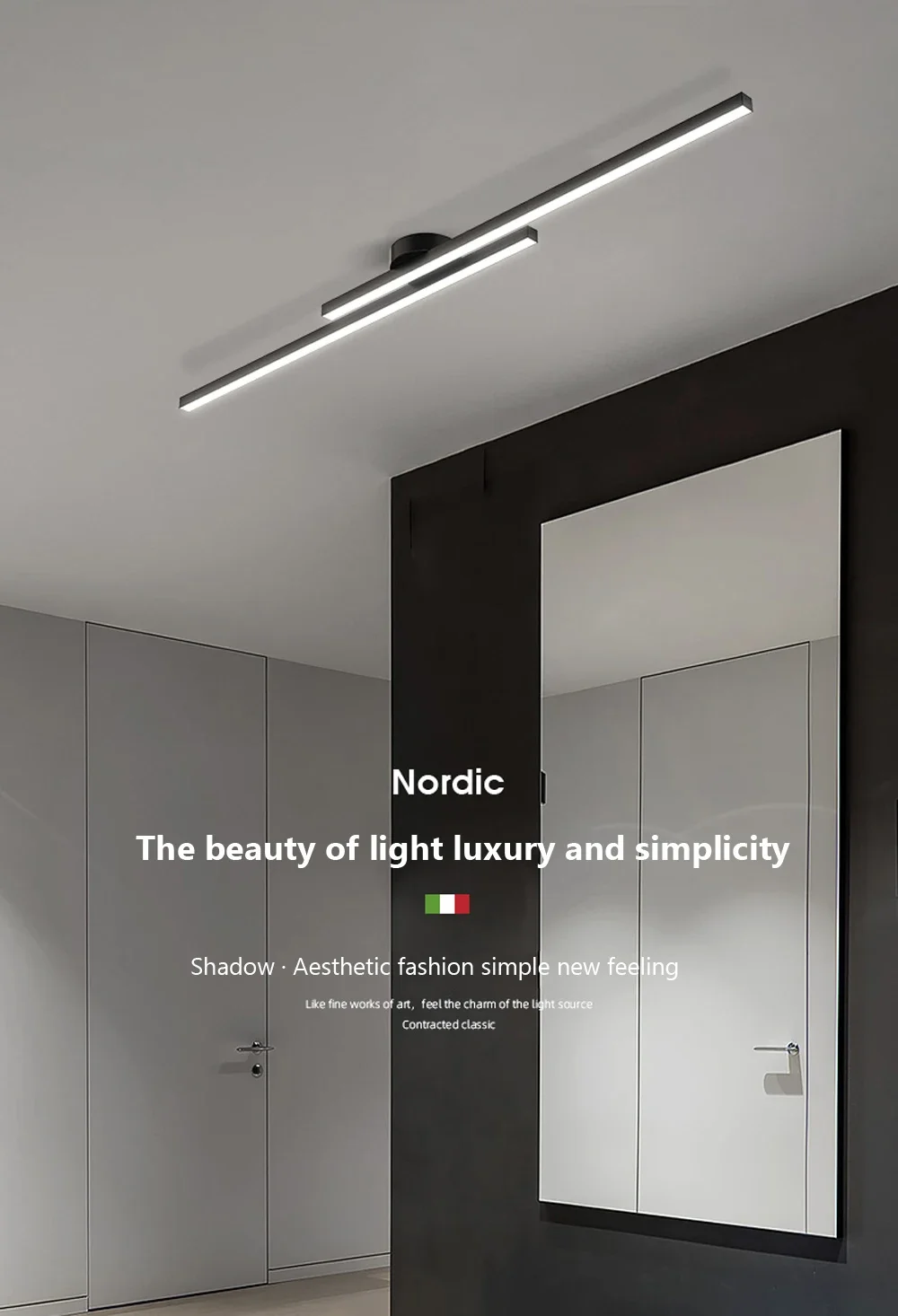 Modern LED ceiling light image 1