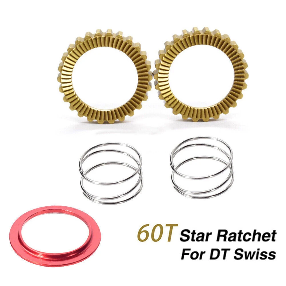 

Bicycle Hub 60T Star Ratchet Upgrade Kit 2 Star Ratchets Fit 27.5x27.5x11mm Yellow Steel Outdoor Cycling Accessories Durable