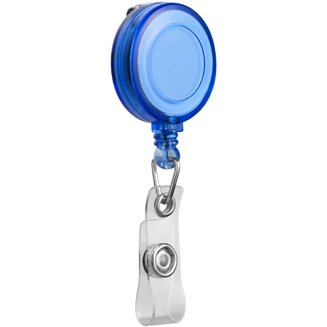 Retractable Recoil Yoyo Ski Pass Zinc Alloy Badge Reel with Vinyl