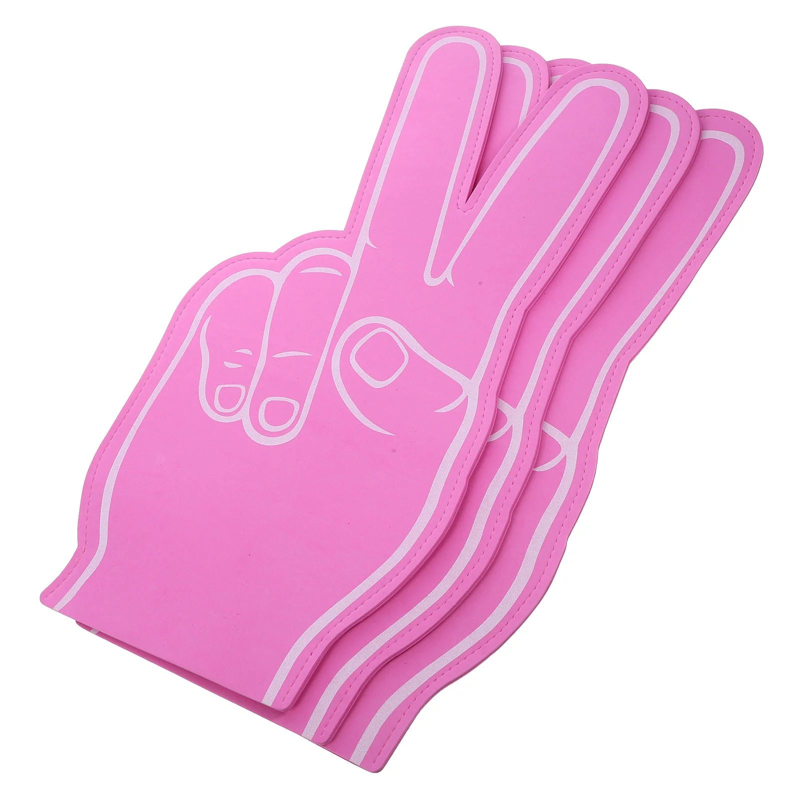 

3 Pcs Cheerleading Hand Gesture Football Party Favor Foams Finger Prop Sports Group Spirit Item