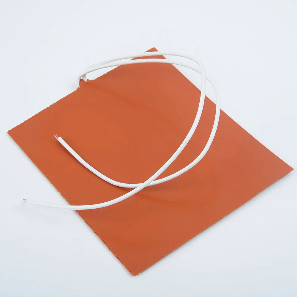 12V 12W 100x120mm 실리콘 히터 패드, 자동차 연료 오일 탱크 물 탱크 배터리용 프린터 가열 베드 난방 매트, 1 개