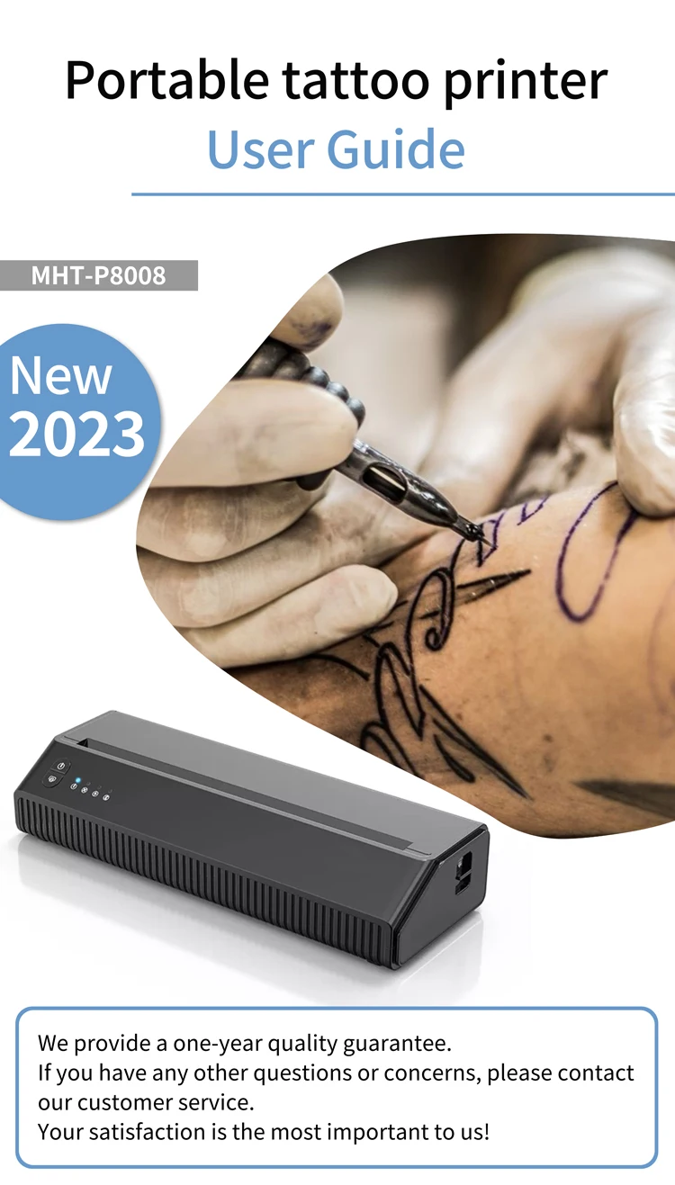 Imprimante de pochoir de tatouage Bisofice P8008 - 203DPI