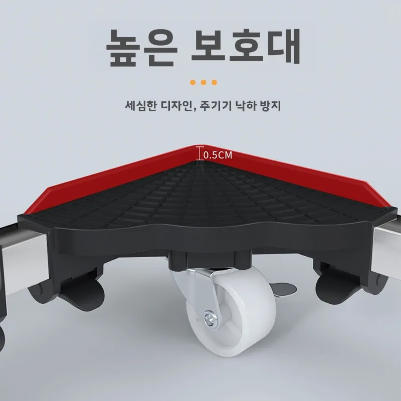 모바일 컴퓨터 데스크탑 호스트 케이스 스탠드 사무실/가정용 높이 조절 가능 바퀴 장착 언더플레이트 수납 정리대/랙 선반