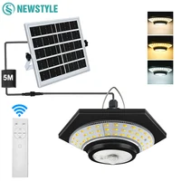 Solar Pendant Lights Outdoor Solar Shed Light Motion Sensor 288 LEDs Dimmable Indoor Barn Lamp Waterproof Gazebo Yard Garage Pat 1
