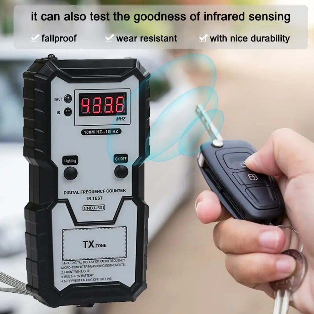 Frequency Tester Car Key 10-1000MHZ, PL001 Door TV RF IR Remote Control Tester D