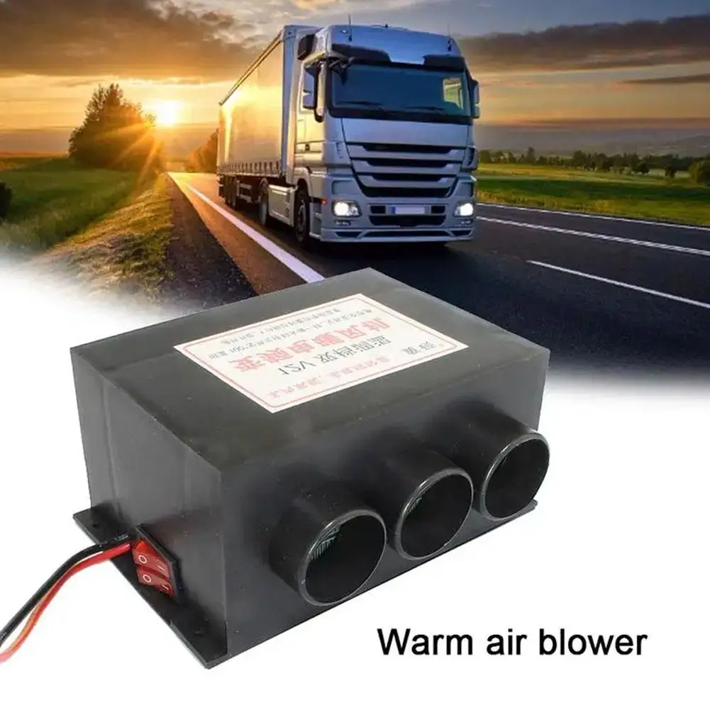

800W DC12V 24V 3 Port Car Heater Defroster Universal Heater Air Truck Use Car Vehicle Heater Winte Dual Boat Truck Automoti G6K9