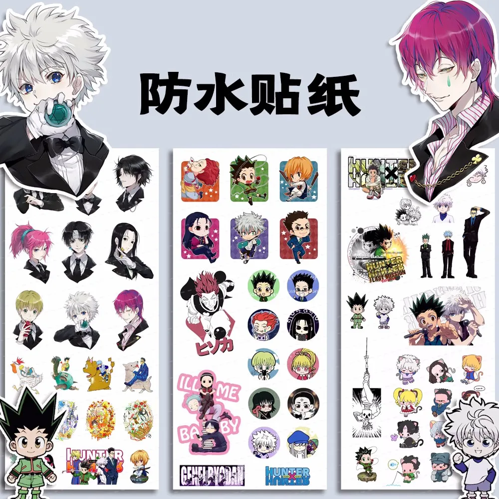 

3pcs/1pack HUNTER×HUNTER GON·FREECSS Killua Zoldyck Sticker Waterproof Luggage Phone DIY Scrapbook Stickers 4853 Decal Decor