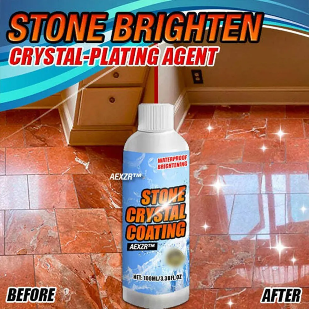 100ml Stone Crystal Plating Agent Stonework Polishing And Coating Agent Marble Quartz Tile Anti-Corrosion Incremental
