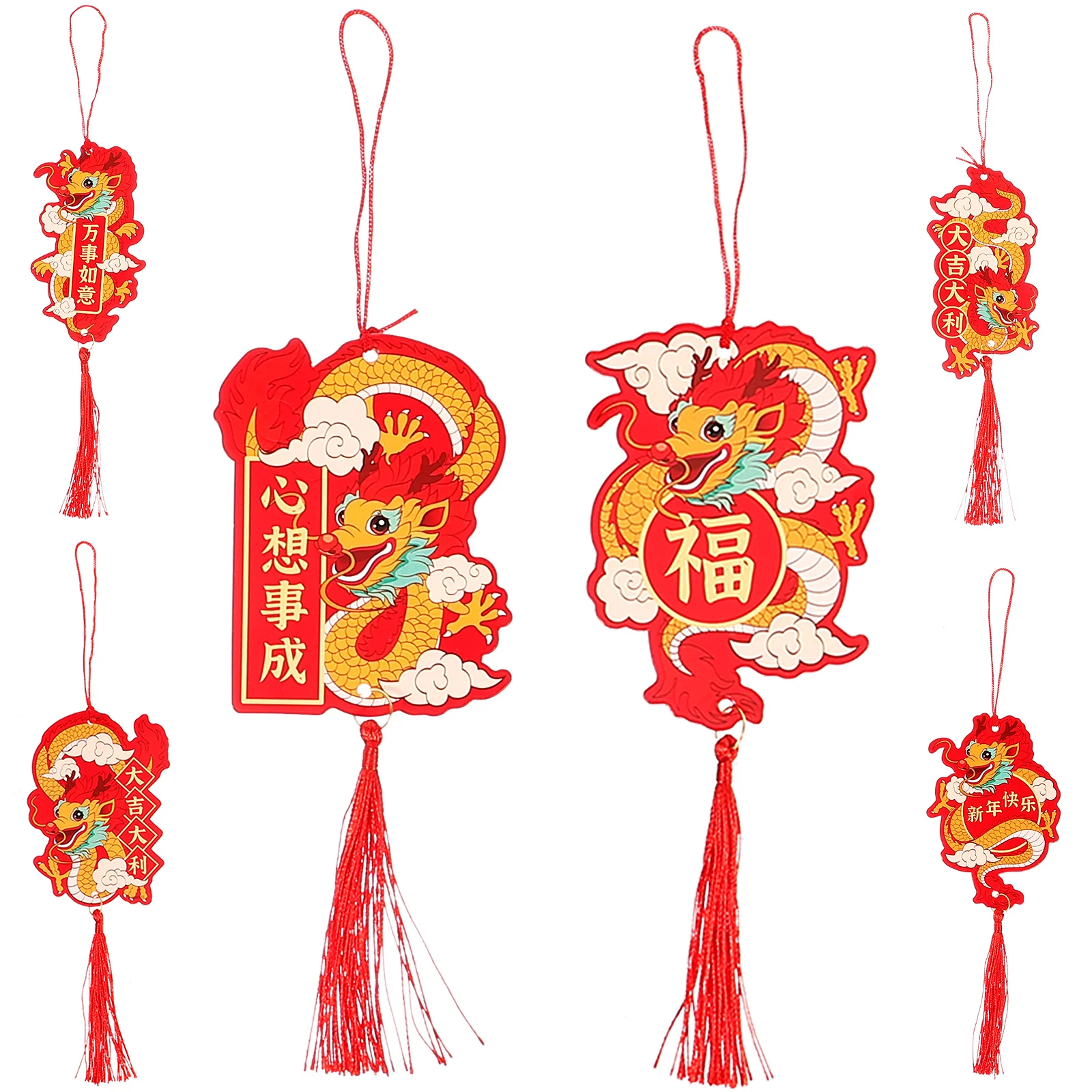 

Chinese New Year Pendant Bonsai Hanging Decorations Dragon Ornament Potted Plant New Year Spring Festival Decorations