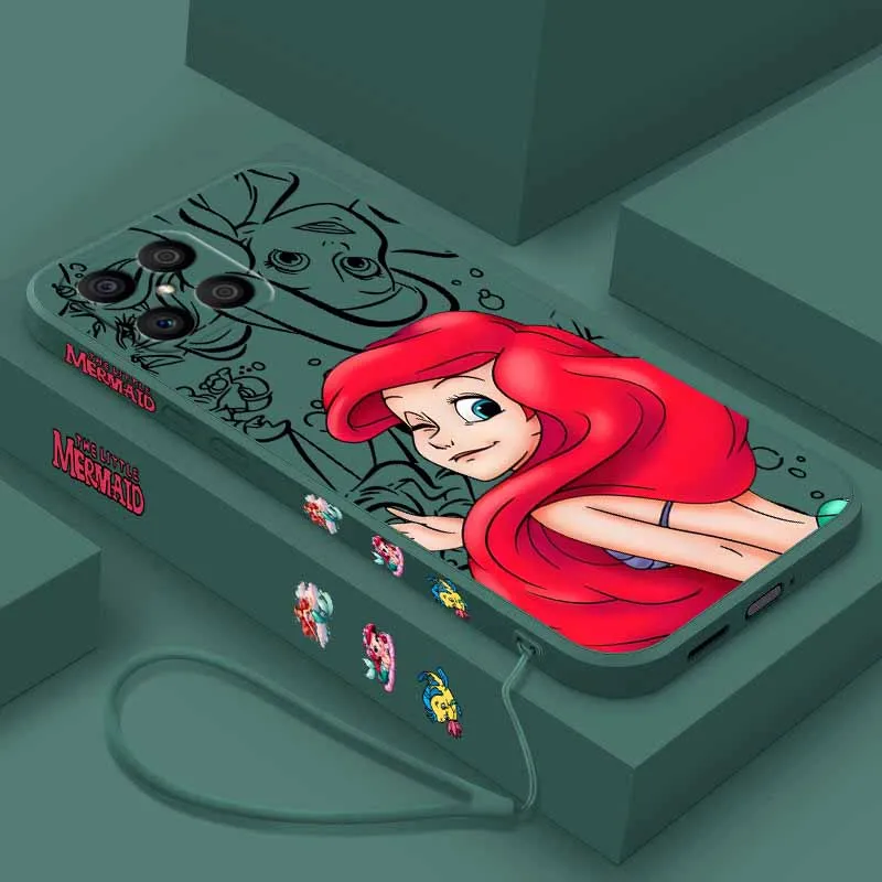 Beautiful Little Mermaid Liquid Rope Silicone Phone Case Cover