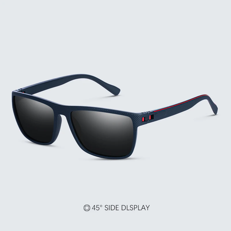 Ravenisa Mode Hohe Qualität Marke Neue Polarisierte UV400 Sonnenbrille Männer Frauen Quadratische Matte Rahmen Gläser – Detail 4