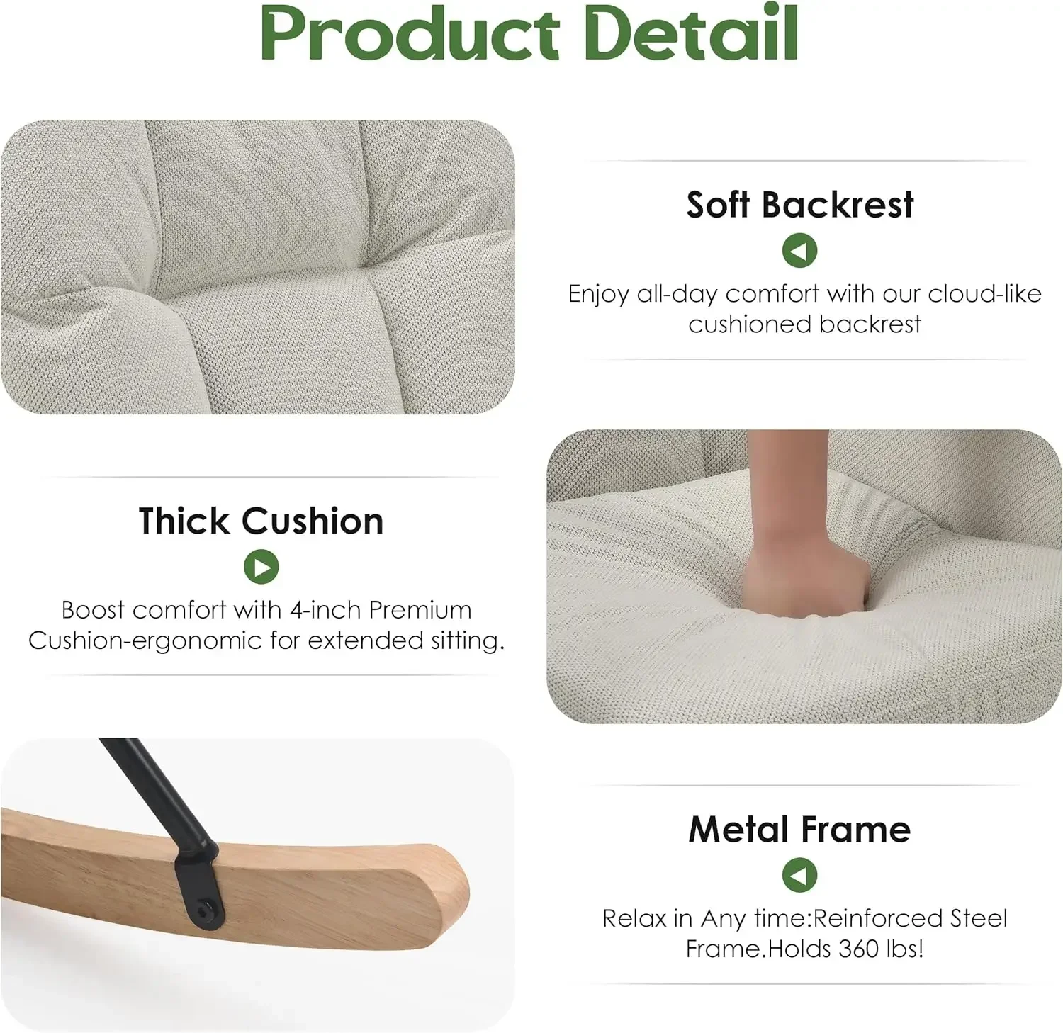 Premium Teddy Rocking Chair 4