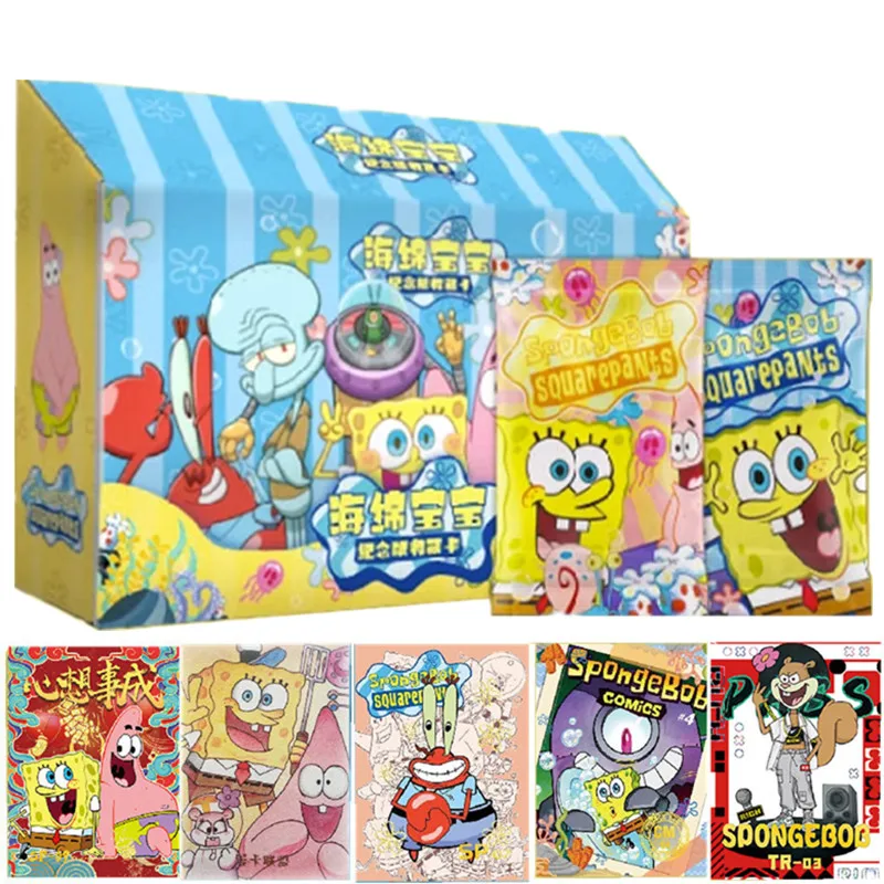 Spongebob Squarepants Card Bob Patrick Star Squidward Cute Funny Bikini Beach Collection Cards