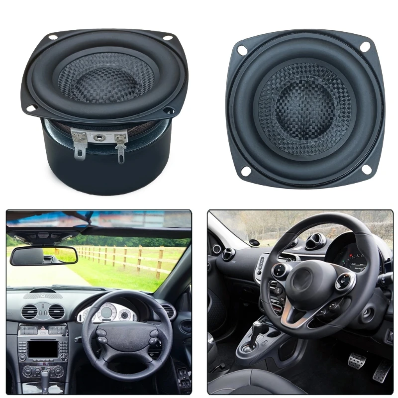 Woofers Subwoofer Hifi Speakers 3inch, 4Ohm, 25W, Glass Fiber Waterproof for Superior Bass