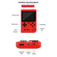 Jeux classiques rétro pour enfants, Mini Console de jeu portable, 400 jeux, Rechargeable, connectable avec TV, Double, jouets de fête pour enfants et adultes 5