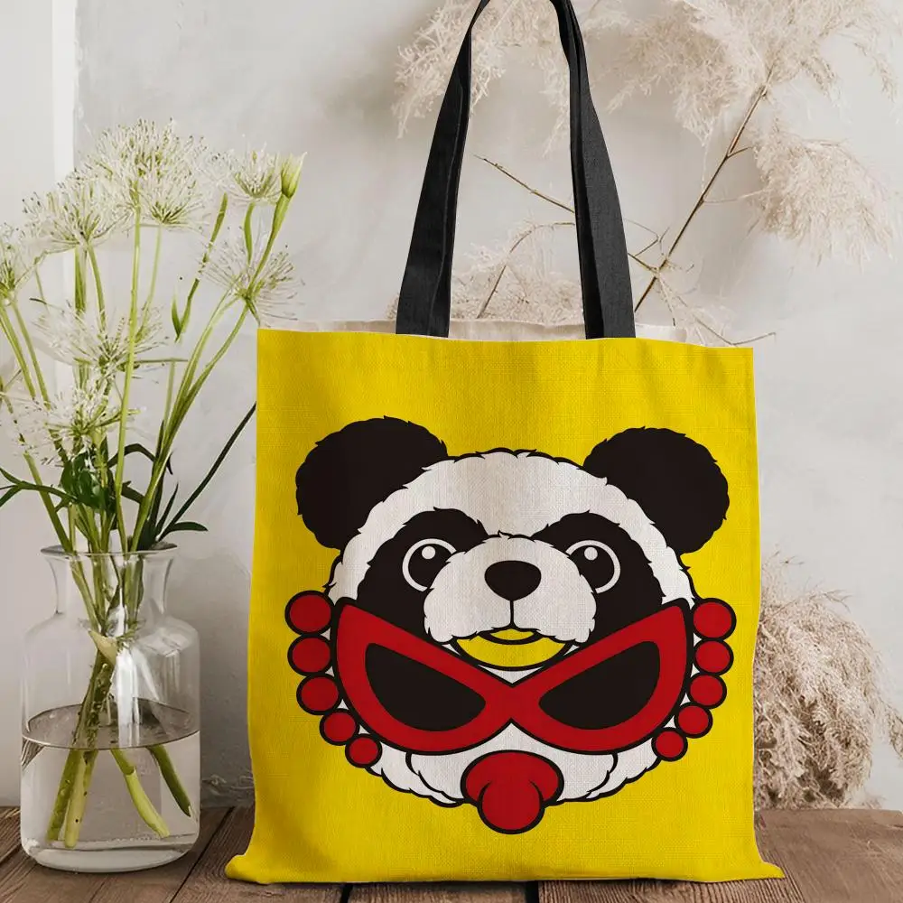 Japan Luxury H-Hysteric M-Mini Aufbewahrungstaschen, doppelseitig bedruckte Canvas-Tragetasche, modische Damen-Umhängetasche mit großem Fassungsvermögen – Detail 27